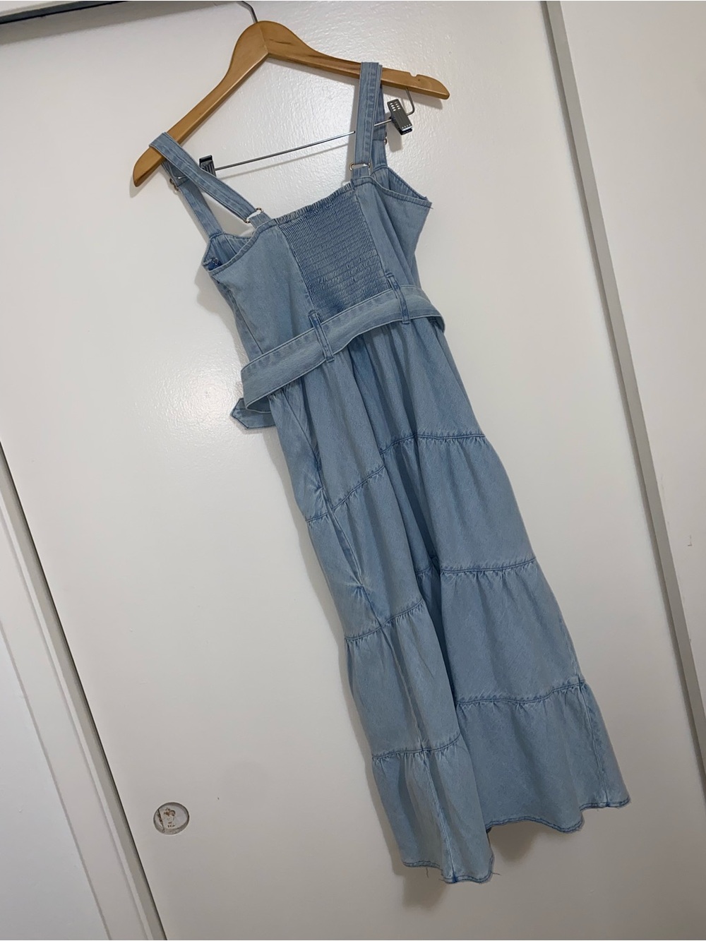 Show Me Your MuMu Dew Drop Lainey Midi Dress in Pale Blue - Picture 12 of 12